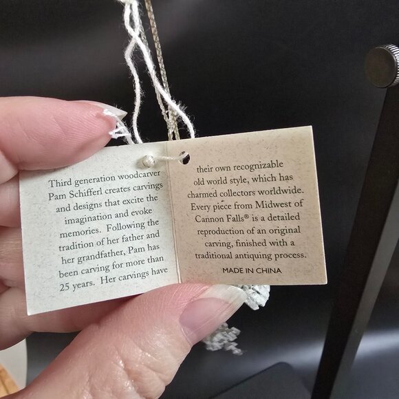 NWT Rare Vintage Pam Schifferl Winter White Owl Ornament Snowflake Midwest - Picture 10 of 10